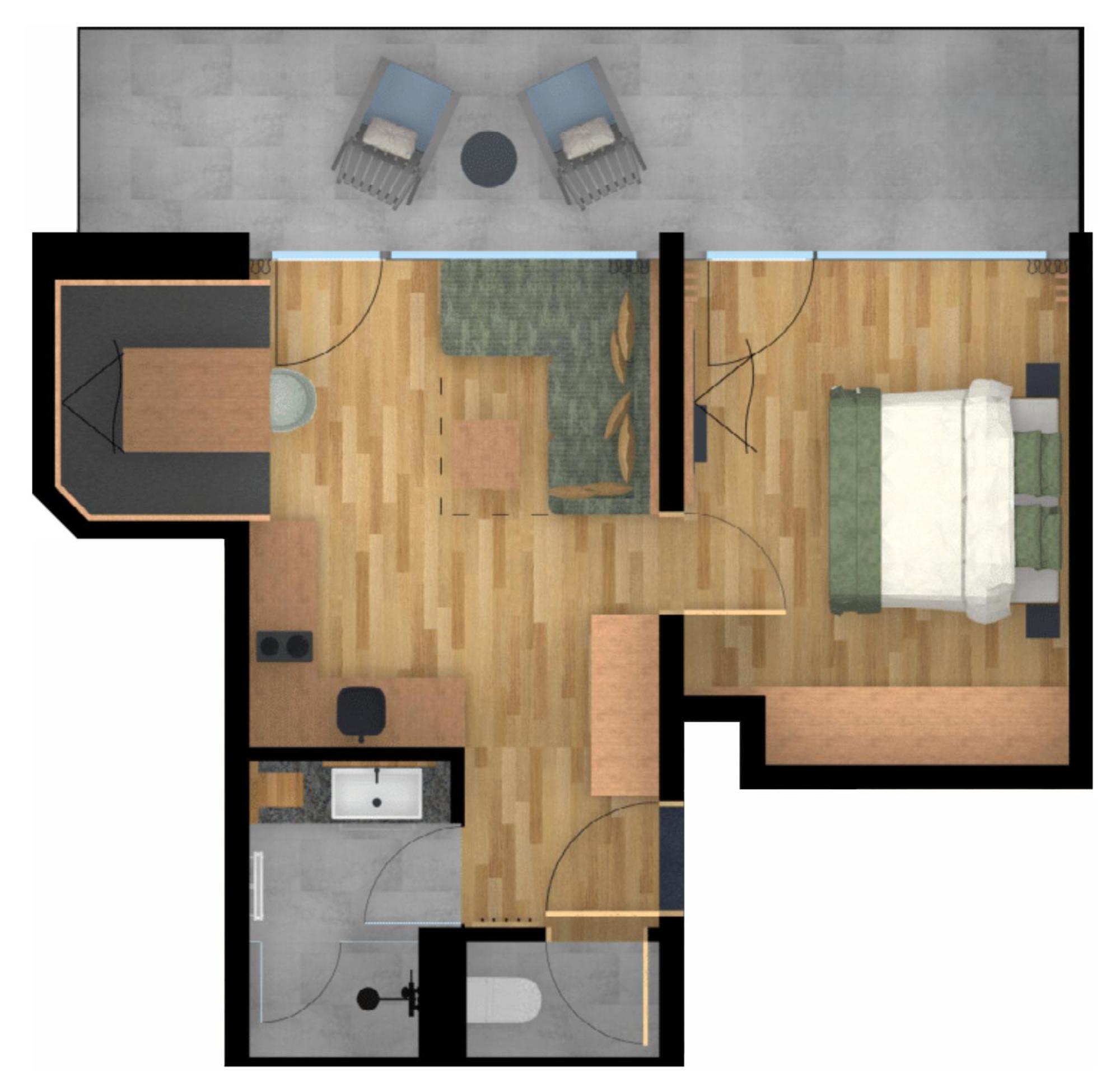 Superior Apartment - 1 Schlafzimmer