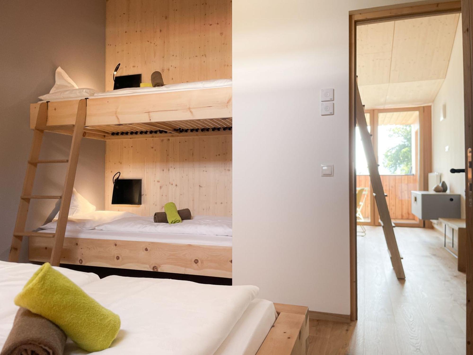 One-Bedroom Loft Apartment Balcony