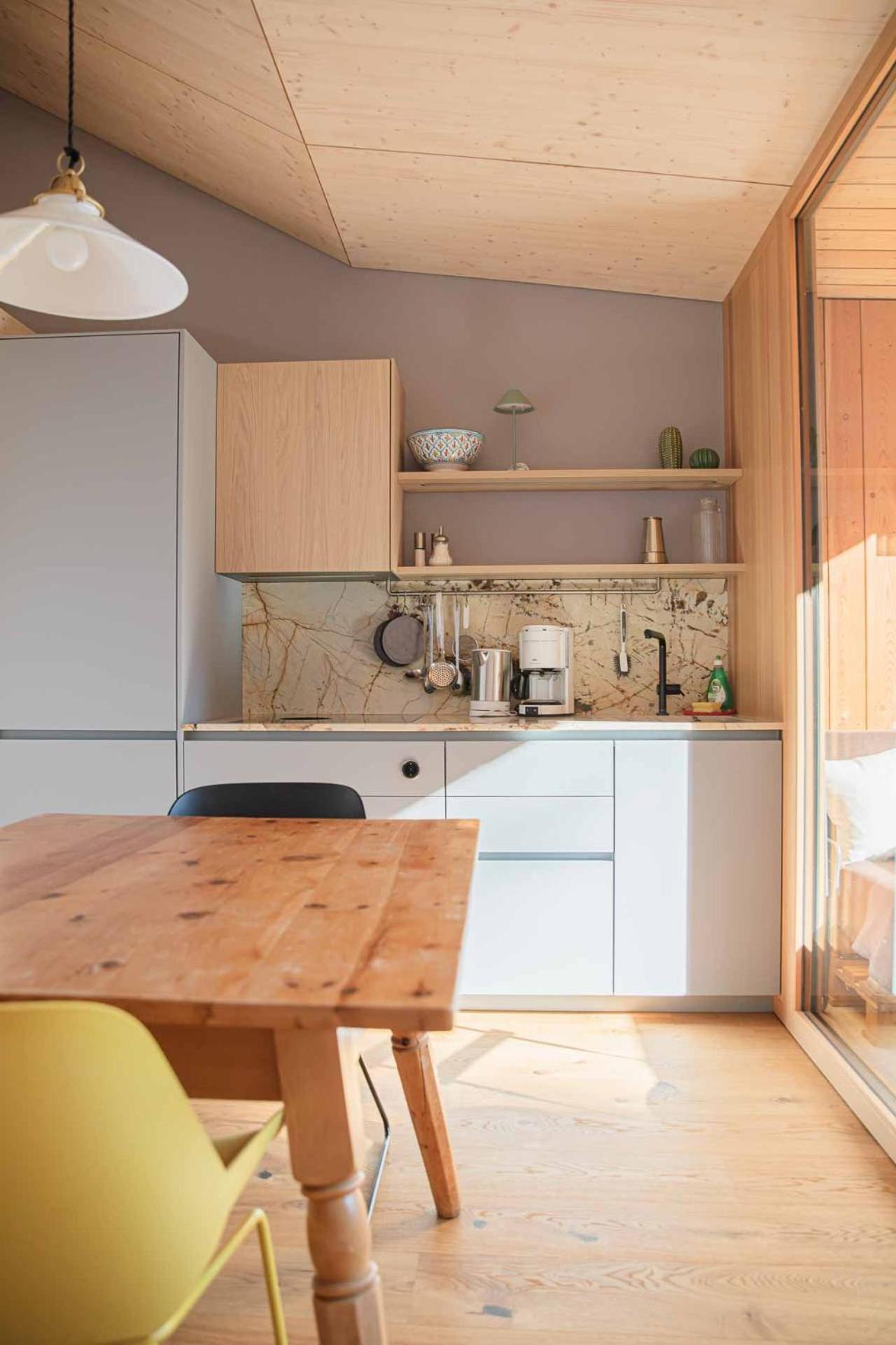 One-Bedroom Loft Apartment Balcony
