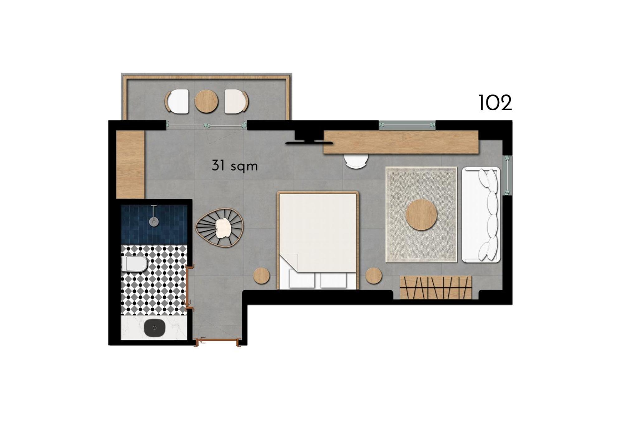 Deluxe Double Room Side Sea View
